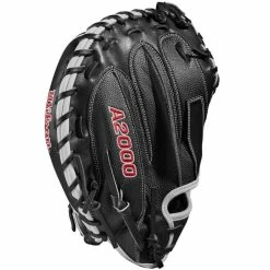 Wilson A2000 M1DSS 33.5" SuperSkin Baseball Catcher's Mitt: WBW100401335 -Mitts Store 37c849cab614cb61d06a51341f6d3448e836ceac WBW100401 3 A2000 M1D C 335 Black White Red