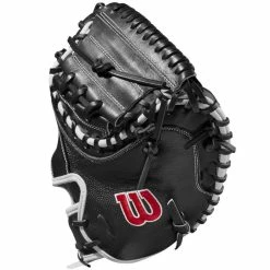 Wilson A2000 M1DSS 33.5" SuperSkin Baseball Catcher's Mitt: WBW100401335 -Mitts Store 5197d8b49cc6325ea5278f649c11c9e5ecf692d6 WBW100401 2 A2000 M1D C 335 Black White Red