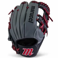 Marucci Caddo S Type 11.5" Baseball Glove: MFGCADD1150-GY/R