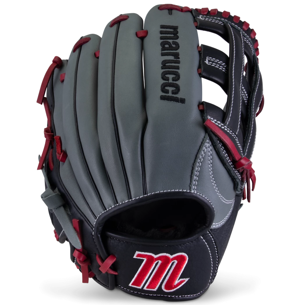 Marucci Caddo S Type 12" Baseball Glove: MFGCADD1200-GY/R 3 Marucci Caddo S Type 12" Baseball Glove: MFGCADD1200-GY/R
