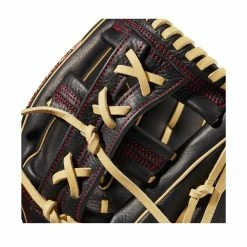 Wilson A1000 1912 12" Baseball Glove: WBW10013612 -Mitts Store WBW100136 4 A1000 1912 IF 12 Red Black Blonde.png.cq5dam.web .1200.1200