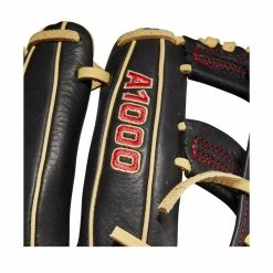 Wilson A1000 1912 12" Baseball Glove: WBW10013612 -Mitts Store WBW100136 5 A1000 1912 IF 12 Red Black Blonde.png.cq5dam.web .1200.1200