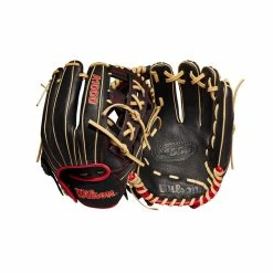 Wilson A1000 1912 12" Baseball Glove: WBW10013612 -Mitts Store WBW100136 8 A1000 1912 IF 12 Red Black Blonde.png.cq5dam.web .1200.1200