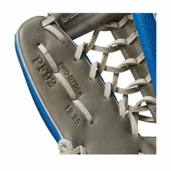 Wilson A2000 PF92 Love The Moment 12.25" Limited Edition Baseball Glove: WBW1008051225 -Mitts Store WBW100805 6 A2000 2022 Love The Moment PF92 1225 RoyalBlueSS Grey.png.cq5dam.web .1200.1200