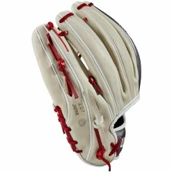 Wilson A2K 1787 11.75" Baseball Glove - GOTM June 2022: WBW1008841175 -Mitts Store WBW100884 3 2022 JUNE GOTM A2K 1787 1175 Silver Gunmetal BrickRed.png.cq5dam.web .1200.1200