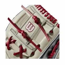 Wilson A2K 1787 11.75" Baseball Glove - GOTM June 2022: WBW1008841175 -Mitts Store WBW100884 4 2022 JUNE GOTM A2K 1787 1175 Silver Gunmetal BrickRed.png.cq5dam.web .1200.1200