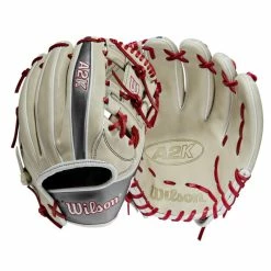 Wilson A2K 1787 11.75" Baseball Glove - GOTM June 2022: WBW1008841175 -Mitts Store WBW100884 8 2022 JUNE GOTM A2K 1787 1175 Silver Gunmetal BrickRed.png.cq5dam.web .1200.1200