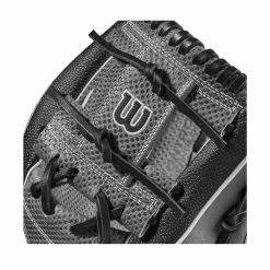 Wilson A2K SC1787SS 11.75" SuperSkin Baseball Glove: WBW1008921175 -Mitts Store WBW100892 4 A2K IF 1787SC 1175 BlackSS GreyDimple Grey.png.cq5dam.web .1200.1200