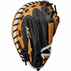 Wilson A2K M1DSS 33.5" SuperSnakeSkin Baseball Catcher's Mitt: WBW100897335 -Mitts Store WBW100897 3 A2K C M1DSC 335 VintageTan BlackSnakeSS.png.cq5dam.web .1200.1200