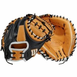 Wilson A2K M1DSS 33.5" SuperSnakeSkin Baseball Catcher's Mitt: WBW100897335 -Mitts Store WBW100897 8 A2K C M1DSC 335 VintageTan BlackSnakeSS.png.cq5dam.web .1200.1200