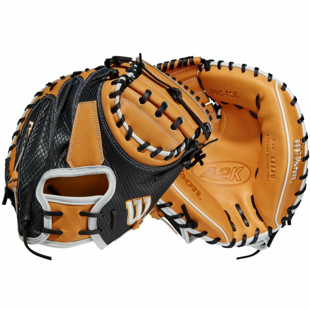 Wilson A2K M1DSS 33.5" SuperSnakeSkin Baseball Catcher's Mitt: WBW100897335 - Image 5