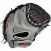 Wilson A500 32" Baseball Catcher's Mitt: WBW10090732 -Mitts Store WBW100907 0 A500 BB 32 Boys Black Grey Red.png.cq5dam.web .1200.1200