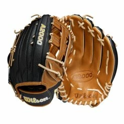 Wilson A2000 1799SS 12.75" SuperSkin Baseball Glove: WBW1009751275 -Mitts Store WBW100975 8 A2000 OF 1799SS 1275 BlackSS SaddleTan Yellow.png.cq5dam.web .1200.1200