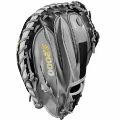 Wilson A2000 M2 33.5" Baseball Catcher's Mitt: WBW100977335 13 Wilson A2000 M2 33.5" Baseball Catcher's Mitt: WBW100977335 -Mitts Store WBW100977 3 A2000 C M2SS 335 Grey Black.png.cq5dam.web .1200.1200