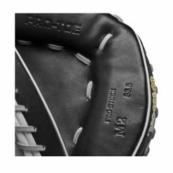 Wilson A2000 M2 33.5" Baseball Catcher's Mitt: WBW100977335 16 Wilson A2000 M2 33.5" Baseball Catcher's Mitt: WBW100977335 -Mitts Store WBW100977 6 A2000 C M2SS 335 Grey Black.png.cq5dam.web .1200.1200