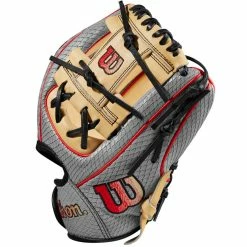 Wilson A2000 PF88SS 11.25" SuperSnakeSkin Baseball Glove: WBW1009811125 -Mitts Store WBW100981 2 2023 A2000 IF PF88SS 1125 GreySnakeSS Blonde Red.png.cq5dam.web .1200.1200