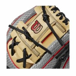 Wilson A2000 PF88SS 11.25" SuperSnakeSkin Baseball Glove: WBW1009811125 -Mitts Store WBW100981 4 2023 A2000 IF PF88SS 1125 GreySnakeSS Blonde Red.png.cq5dam.web .1200.1200