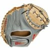 Wilson A2000 PF33SS 33" SuperSkin Baseball Catcher's Mitt: WBW10098433 -Mitts Store WBW100984 0 A2000 C PF33SS 33 GreySS Blonde.png.cq5dam.web .1200.1200