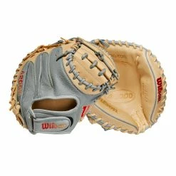 Wilson A2000 PF33SS 33" SuperSkin Baseball Catcher's Mitt: WBW10098433 17 Wilson A2000 PF33SS 33" SuperSkin Baseball Catcher's Mitt: WBW10098433 -Mitts Store WBW100984 8 A2000 C PF33SS 33 GreySS Blonde.png.cq5dam.web .1200.1200