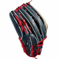 Wilson A2K JS22 12.75" Juan Soto GM Baseball Glove: WBW1010101275 14 Wilson A2K JS22 12.75" Juan Soto GM Baseball Glove: WBW1010101275 -Mitts Store WBW101010 3 A2K Juan Soto JS22GM 1275 Blonde Red Navy.png.cq5dam.web .1200.1200