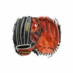 Wilson A500 11.5" Baseball Glove: WBW100148115 -Mitts Store b9b94fd8387dce861756d62236d646a20e4b5ac6 WBW100148 8 A500 Baseball 115 White Black Copper