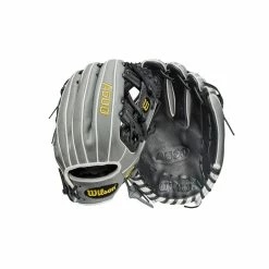 Wilson A500 11" Baseball Glove: WBW10014411 -Mitts Store c632af866893baa492c61671b793c73b7904cc47 WBW100144 8 A500 Baseball 11 White Grey Black