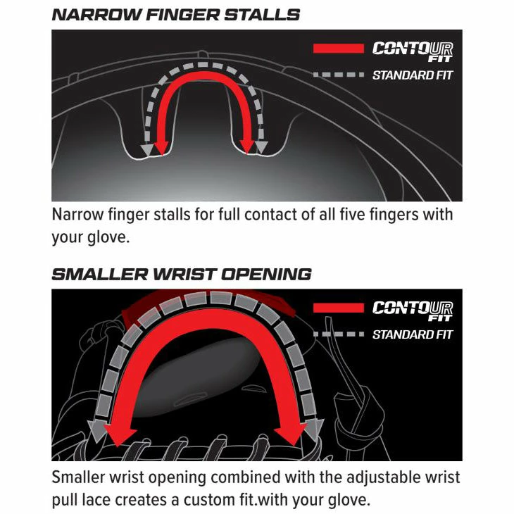 Rawlings Heart Of The Hide R2G ContoUR 11.5" Baseball Glove: PROR204U-2CB 7 Rawlings Heart Of The Hide R2G ContoUR 11.5" Baseball Glove: PROR204U-2CB - Image 5