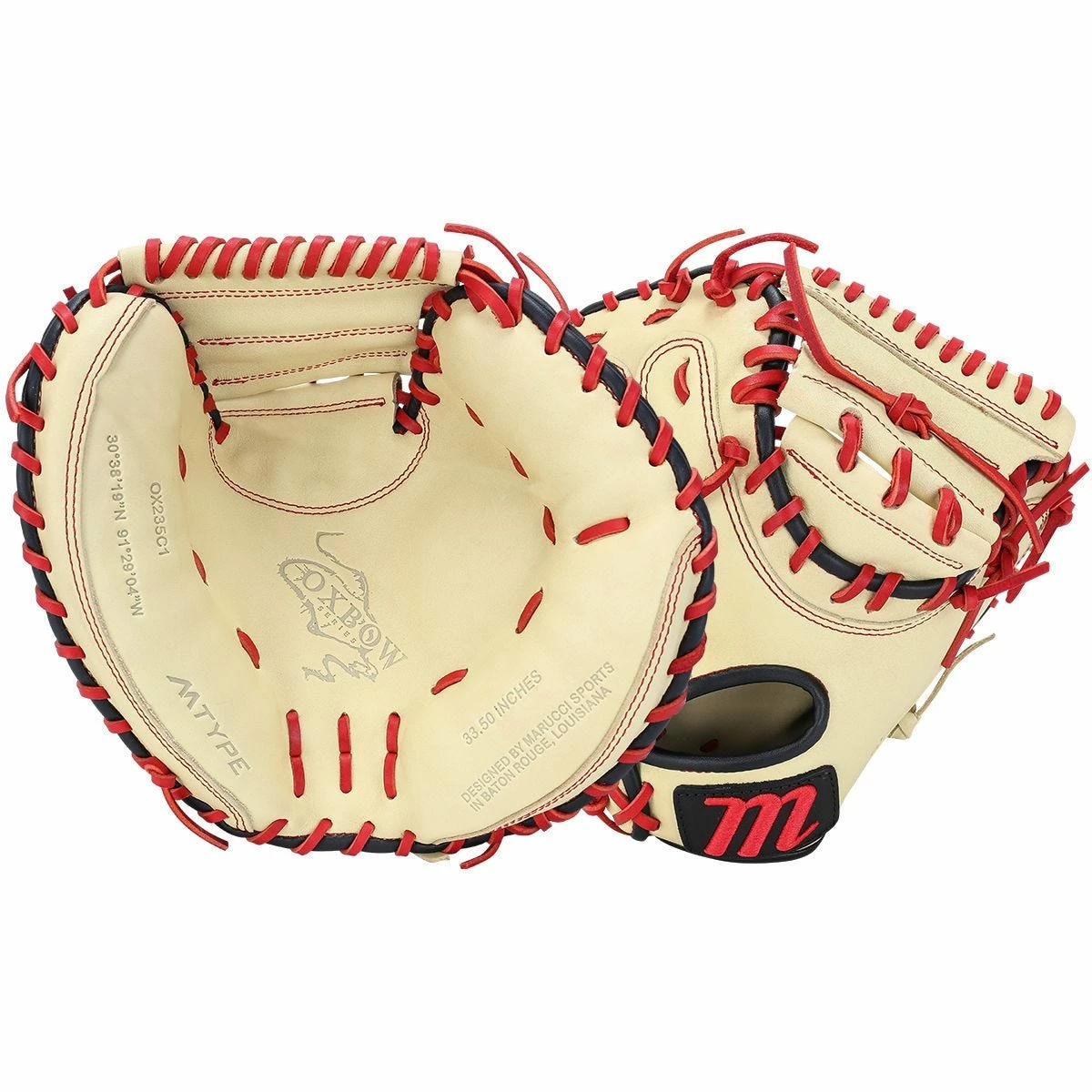 Marucci Oxbow 33.5" Baseball Catcher's Mitt - 2023 Model 3 Marucci Oxbow 33.5" Baseball Catcher's Mitt - 2023 Model