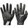 Mizuno Covert Adult Baseball Batting Gloves -Mitts Store mens black covert batting glove pi3001000 ff 3001734 full