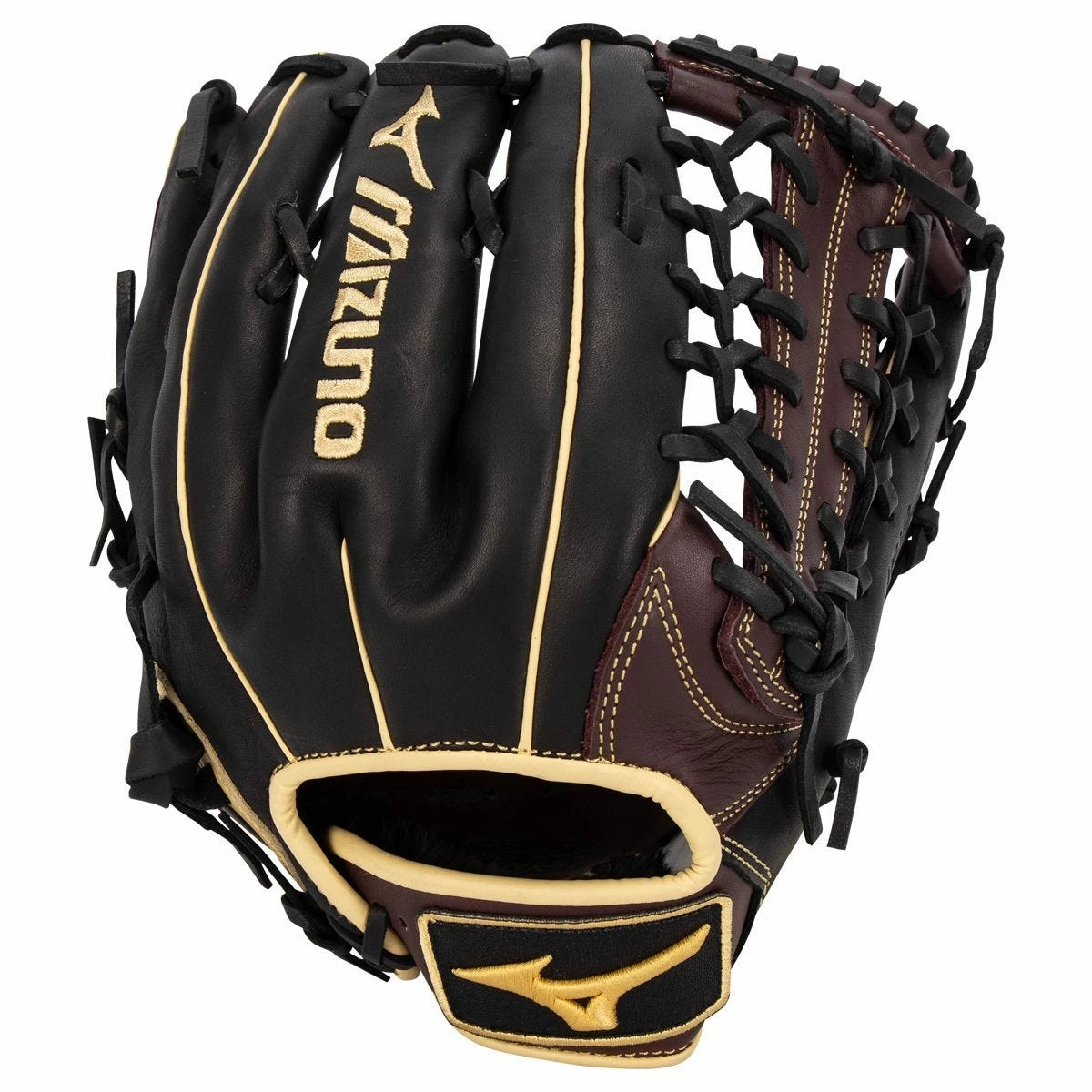 Mizuno MVP Prime 12.75" Baseball Glove - Black/Cherry - 2022 Model 5 Mizuno MVP Prime 12.75" Baseball Glove - Black/Cherry - 2022 Model - Image 3