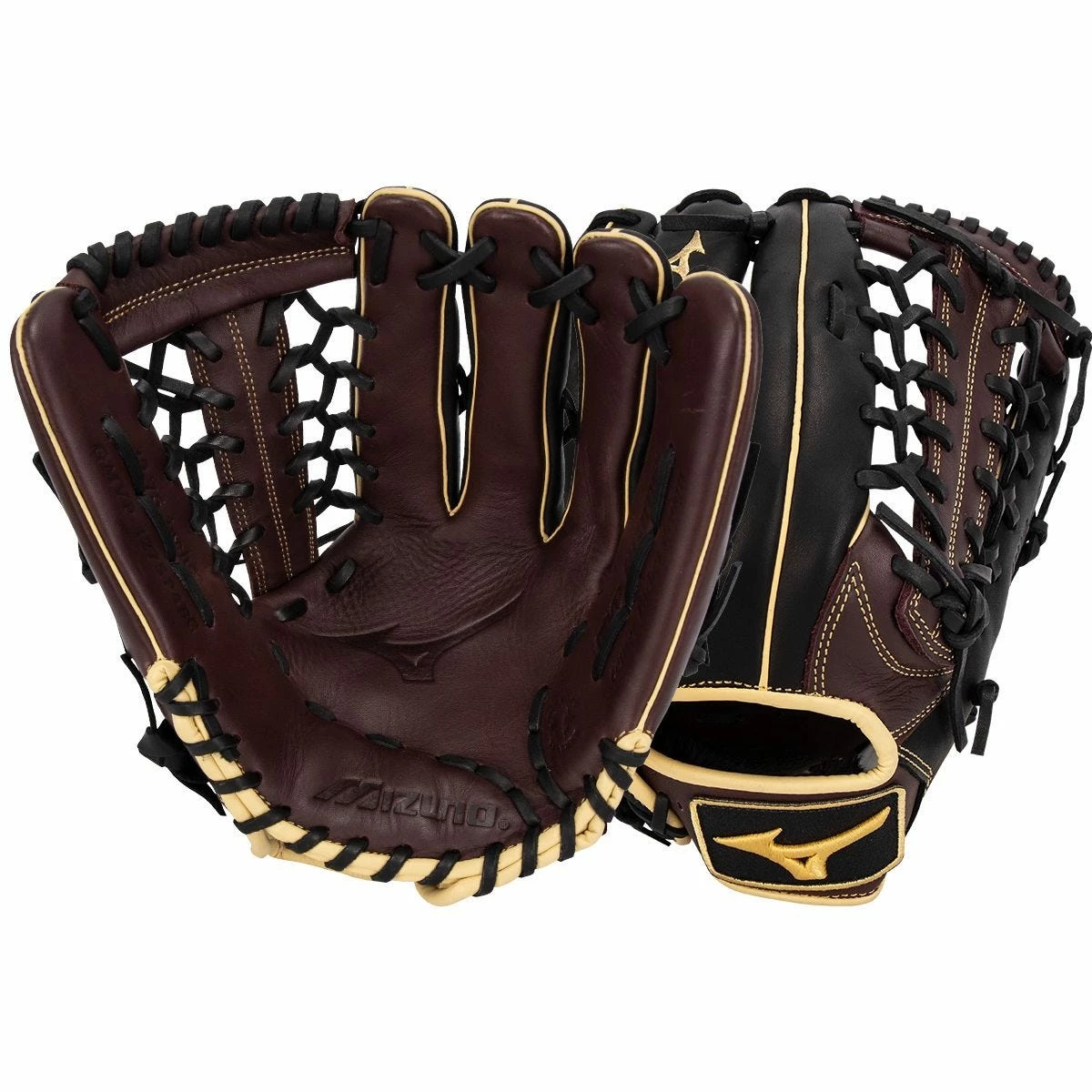 Mizuno MVP Prime 12.75" Baseball Glove - Black/Cherry - 2022 Model 3 Mizuno MVP Prime 12.75" Baseball Glove - Black/Cherry - 2022 Model