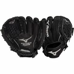 Mizuno Prospect Series PowerClose 10" Youth Baseball Glove - Black - 2019 Model