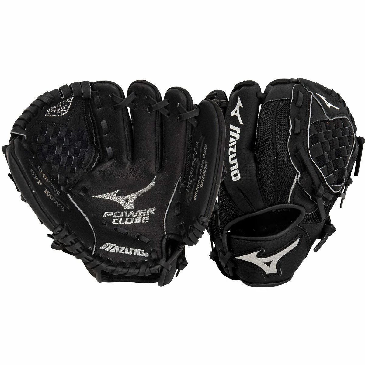 Mizuno Prospect Series PowerClose 10" Youth Baseball Glove - Black - 2019 Model 3 Mizuno Prospect Series PowerClose 10" Youth Baseball Glove - Black - 2019 Model