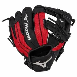 Mizuno Prospect Series PowerClose 10" Youth Baseball Glove - Black/Red - 2019 Model