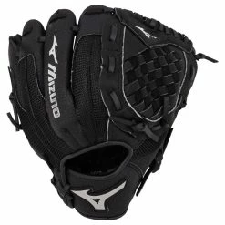Mizuno Prospect Series PowerClose 10.5" Youth Baseball Glove - Black - 2019 Model 8 Mizuno Prospect Series PowerClose 10.5" Youth Baseball Glove - Black - 2019 Model -Mitts Store mizuno baseball glove prospect series powerclose 105 2019