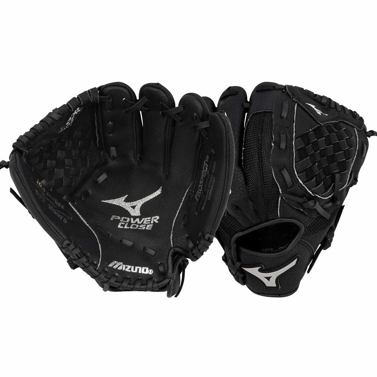 Mizuno Prospect Series PowerClose 10.5" Youth Baseball Glove - Black - 2019 Model 3 Mizuno Prospect Series PowerClose 10.5" Youth Baseball Glove - Black - 2019 Model