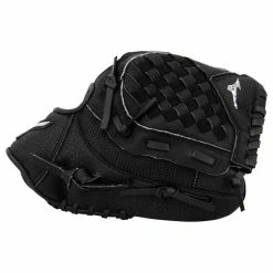 Mizuno Prospect Series PowerClose 10.5" Youth Baseball Glove - Black - 2019 Model 9 Mizuno Prospect Series PowerClose 10.5" Youth Baseball Glove - Black - 2019 Model -Mitts Store mizuno baseball glove prospect series powerclose 105 2019 inset3