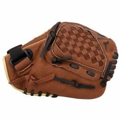 Mizuno Prospect Series PowerClose 11" Youth Baseball Glove - Chestnut Brown - 2019 Model -Mitts Store mizuno baseball glove prospect series powerclose 11 2019 inset3