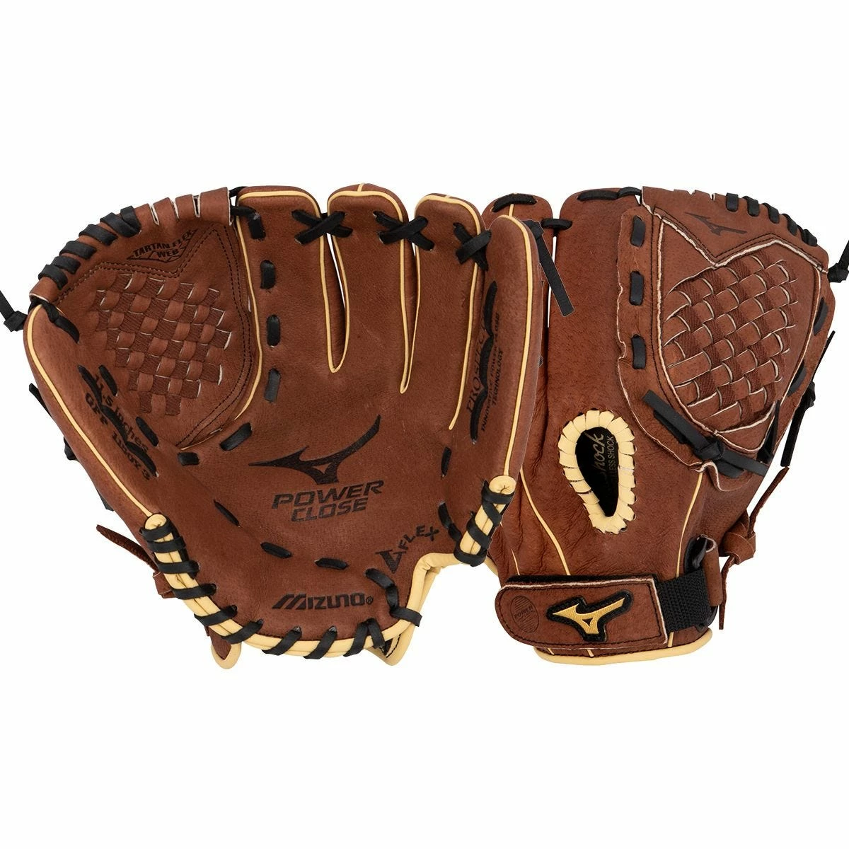 Mizuno Prospect Series PowerClose 11.5" Youth Baseball Glove - Chestnut Brown - 2019 Model 3 Mizuno Prospect Series PowerClose 11.5" Youth Baseball Glove - Chestnut Brown - 2019 Model