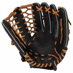 Mizuno Select 9 12.5" Baseball Glove - Black/Brown -Mitts Store mizuno baseball glove select 9 bkbr 125 inset1