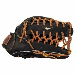 Mizuno Select 9 12.5" Baseball Glove - Black/Brown -Mitts Store mizuno baseball glove select 9 bkbr 125 inset2