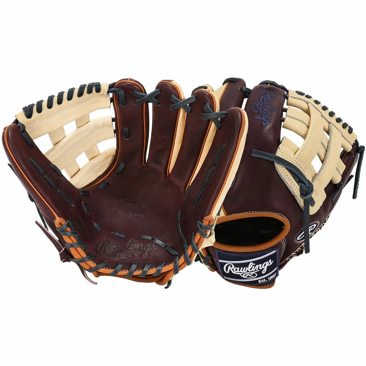 Rawlings Heart Of The Hide ColorSync 7.0 RPRORKB17SH 12.25" Baseball Glove 3 Rawlings Heart Of The Hide ColorSync 7.0 RPRORKB17SH 12.25" Baseball Glove