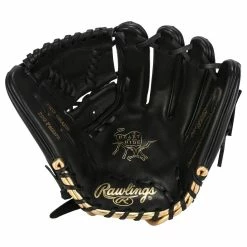 Rawlings Heart Of The Hide Pro Label 7 - Black -Mitts Store rawlings baseball glove hoh pro label 7 black 22 inset1