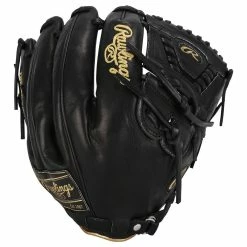 Rawlings Heart Of The Hide Pro Label 7 - Black -Mitts Store rawlings baseball glove hoh pro label 7 black 22 inset2