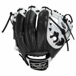 Rawlings Heart Of The Hide PRO204 11.5" Baseball Glove - White/Black - 2022 Model -Mitts Store rawlings baseball glove hoh pro204 115 wht blk inset1