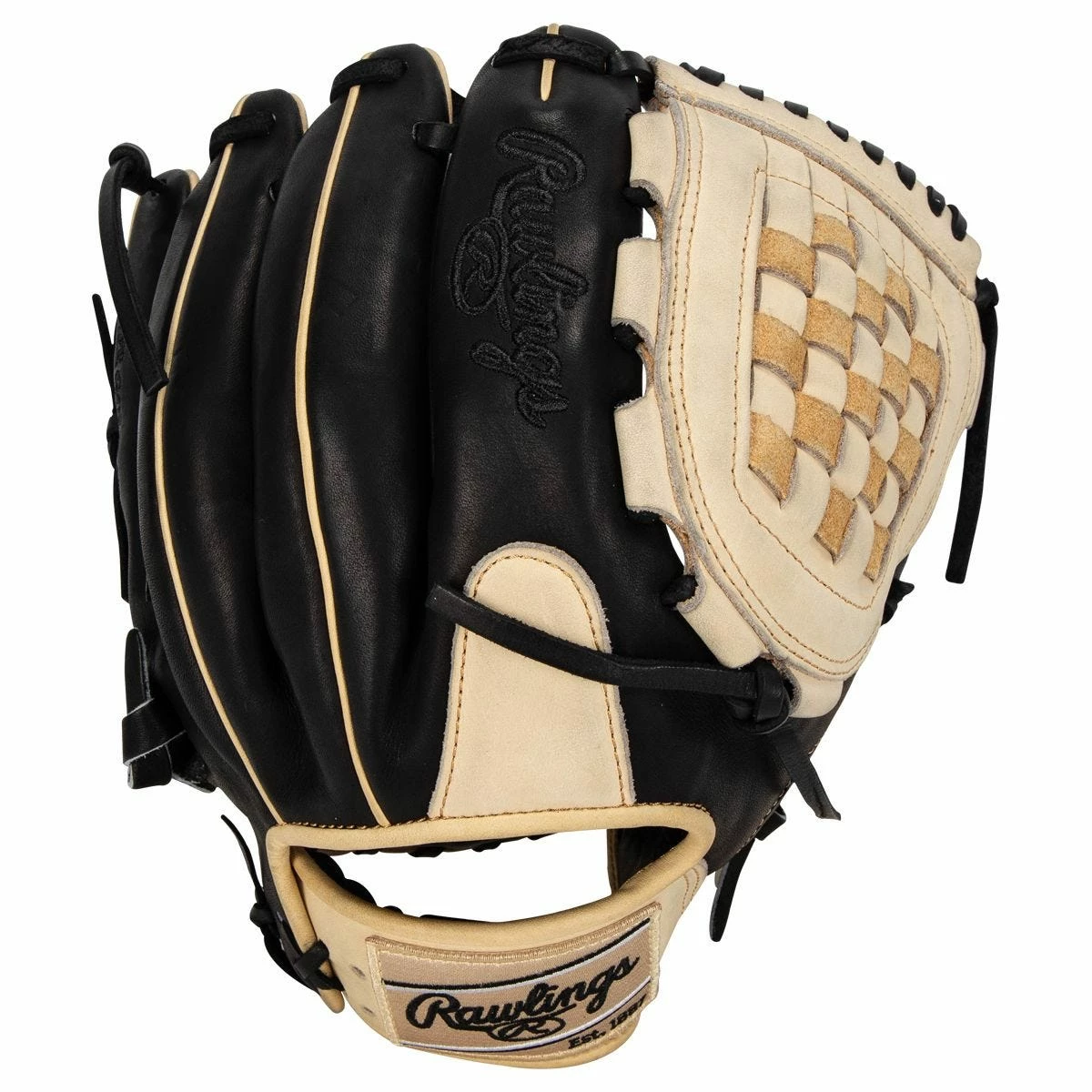 Rawlings Heart Of The Hide PRO206 12" Baseball Glove - Black/Brown - 2022 Model 5 Rawlings Heart Of The Hide PRO206 12" Baseball Glove - Black/Brown - 2022 Model - Image 3