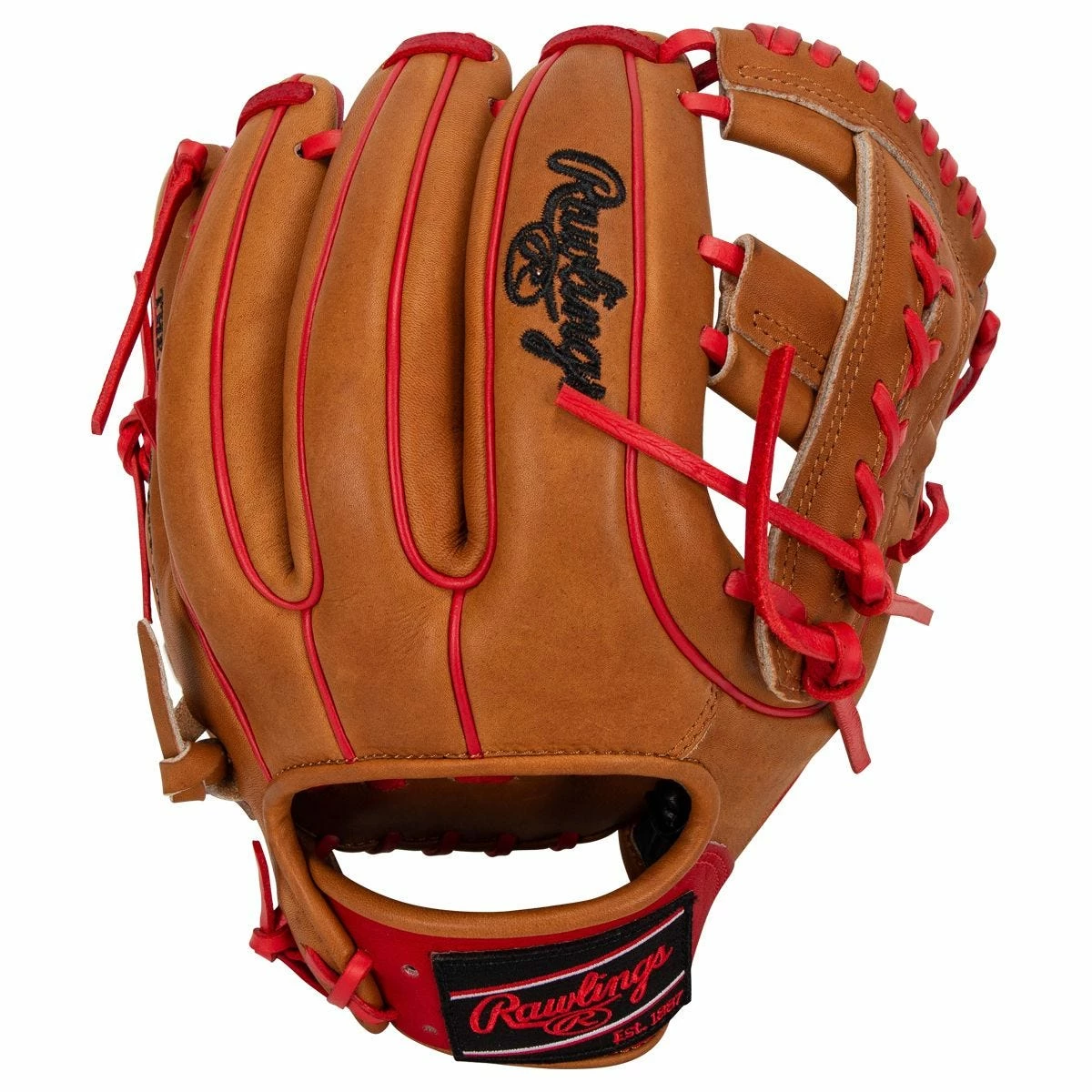 Rawlings Heart Of The Hide PRO315 11.75" Baseball Glove - Brown/Red - 2022 Model 5 Rawlings Heart Of The Hide PRO315 11.75" Baseball Glove - Brown/Red - 2022 Model - Image 3