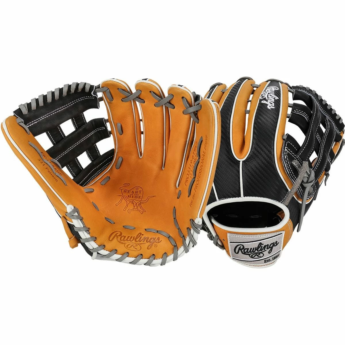 Rawlings Heart Of The Hide PRO3319-6TBCF 12.75" Baseball Glove - 2023 Model 3 Rawlings Heart Of The Hide PRO3319-6TBCF 12.75" Baseball Glove - 2023 Model