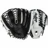 Rawlings Heart Of The Hide PROMT27 12.75" Baseball Glove - White/Black - 2022 Model -Mitts Store rawlings baseball glove hoh promt27 1275 white black 1