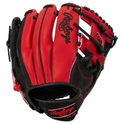 Rawlings Heart Of The Hide PRONP4 11.5" Baseball Glove - 2021 Model -Mitts Store rawlings baseball glove hoh pronp4 115 red blk inset2 1